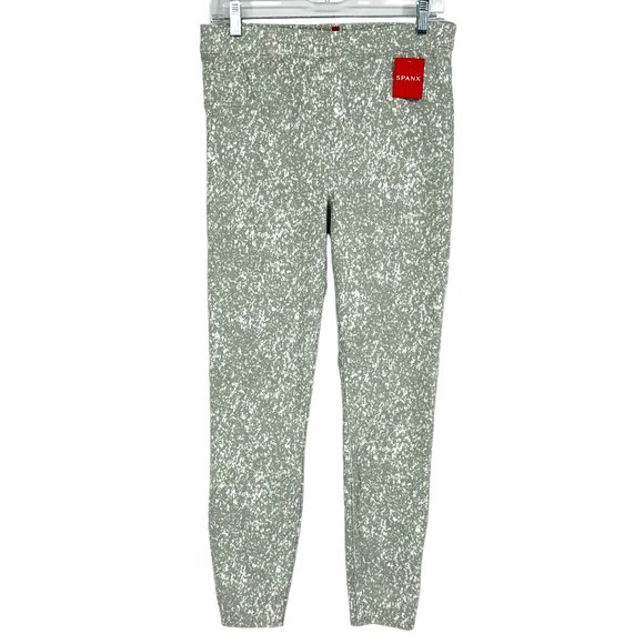 Spanx Ankle Jeanish Leggings in Speckled Grey New Size Large - Picture 3 of 7